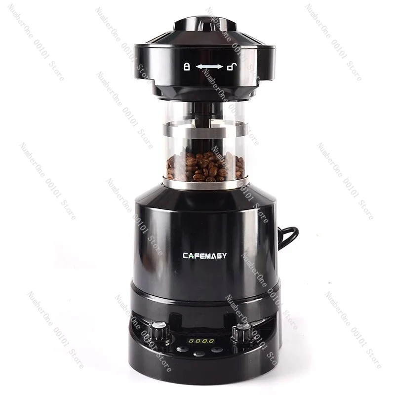 Electric Air Coffee Roaster for Home, Automatic Timming Coffee Beans, Roasting Baking Machine, EU Plug, 220V, 2100W, 80G