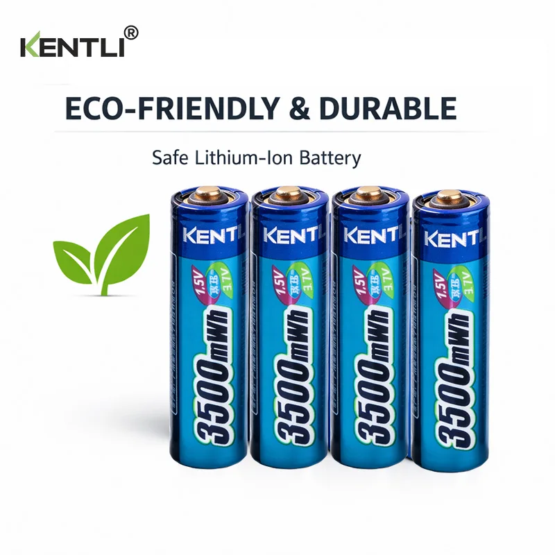 KENTLI 1.5v aa Rechargeable 3000mWh Lithium  Battery ，Manufacturers Direct Sales， For Cameras，Electric Toys