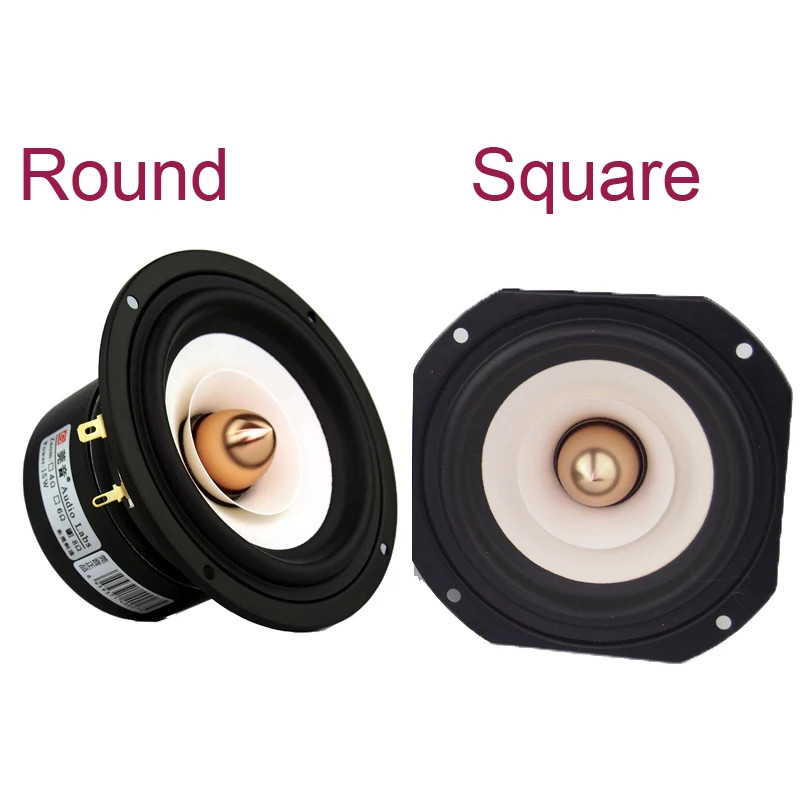 2 PCS Audio Labs Top End 4'' Full Range Speaker Coaxial Horn Unit Aluminum Bullet 2 Layer Paper Cone DIY Home Theater Satellite
