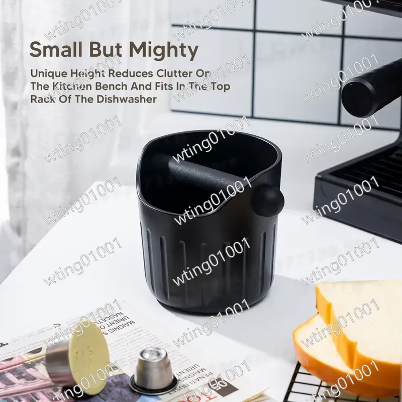Coffee Grounds Box for Italian Espresso Machines Residue Bucket with Matching Utensils Household Coffee Grounds Container for