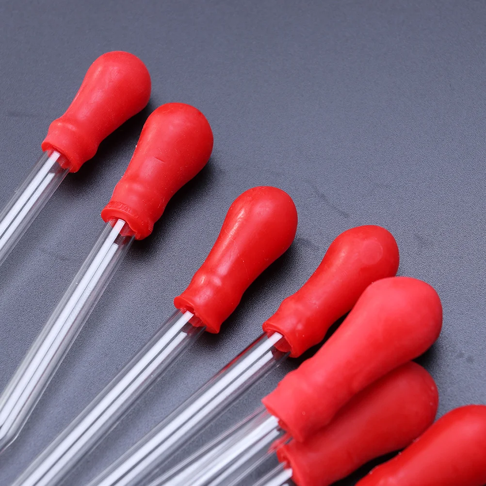 

13pcs Portable Droppers Silicone Mold Pipette Durable Dropper Glass Glue Head dropper for Experiment(12cm)