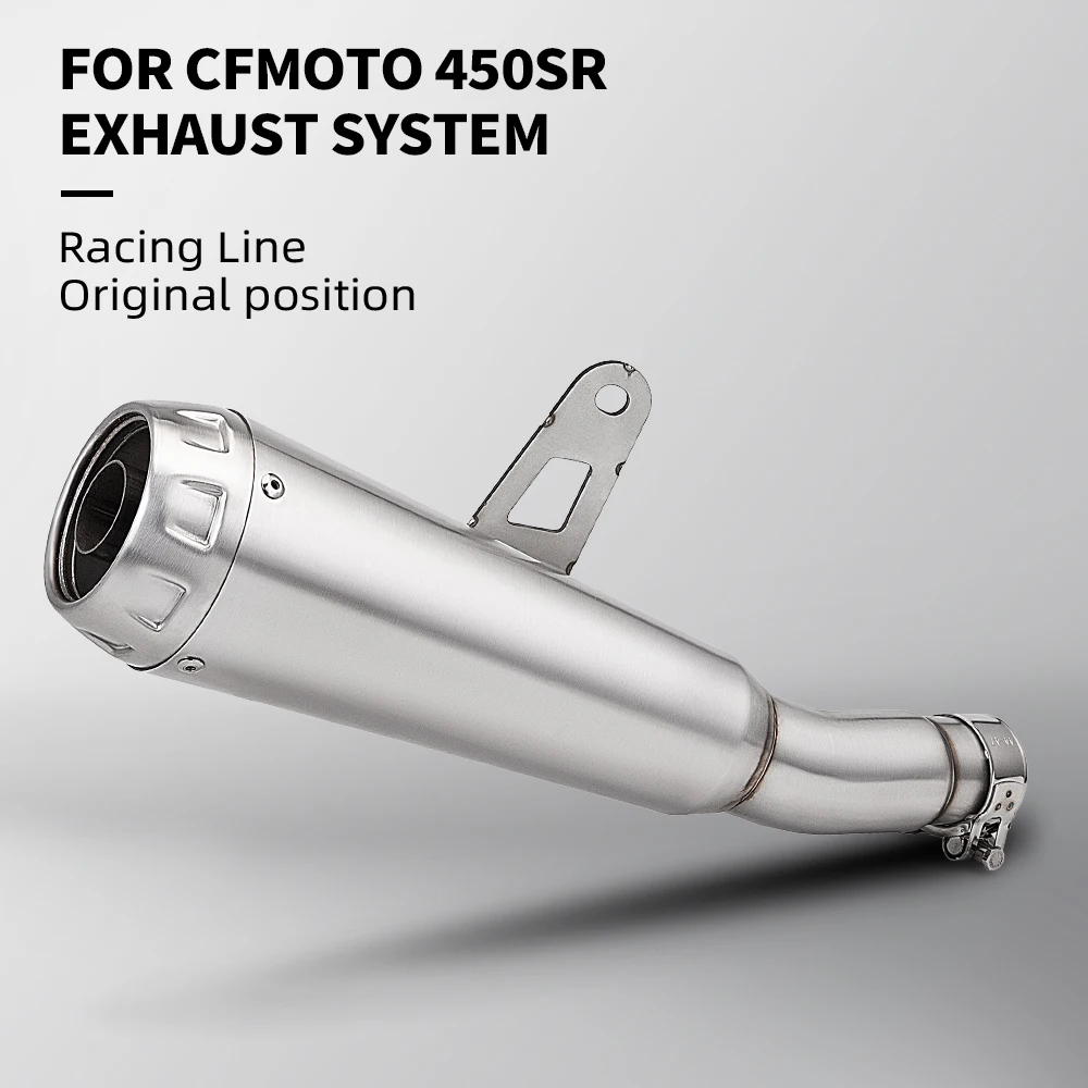 Motorcycle Exhaust Pipe for 450SR Stainless Steel Slip-On Exhaust Muffler with DB Killer
