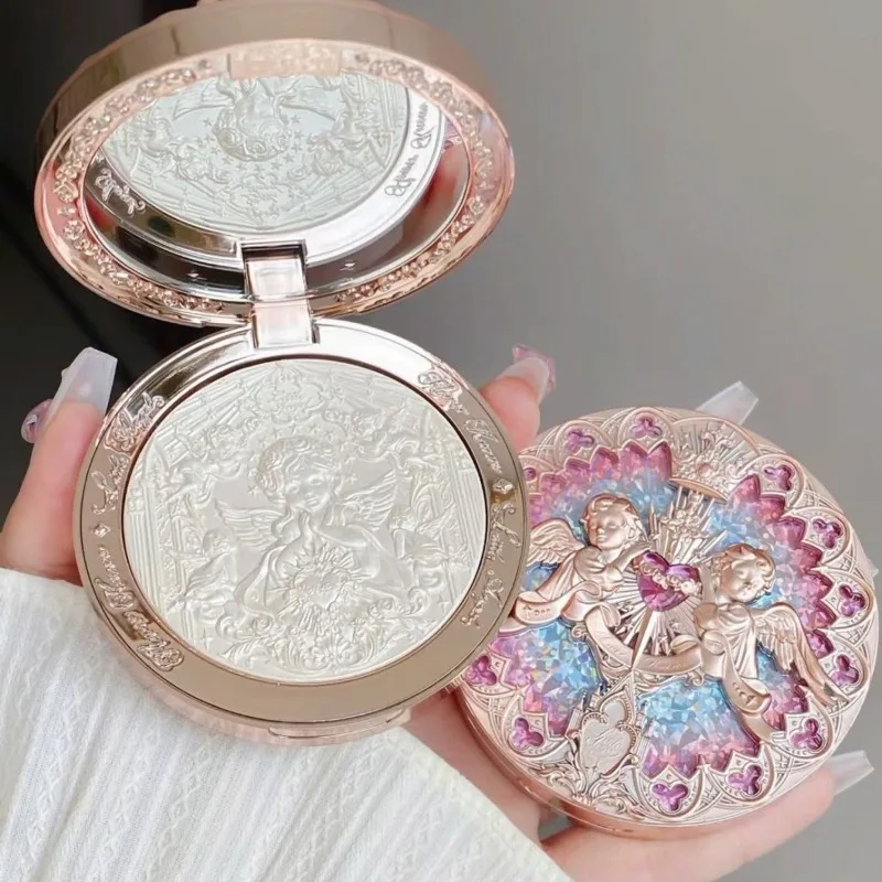 

Flower Knows Body Glitter Little Angel Relief Highlight: Пудра-хайлайтер для лица, контурная палетка для макияжа, 8 г/0,3 жидких унции