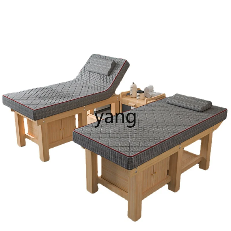 

CX Latex Facial Bed Beauty Salon Special Solid Wood Physiotherapy Tattoo Embroidery Ear Cleaning Spa Massage Massage Bed