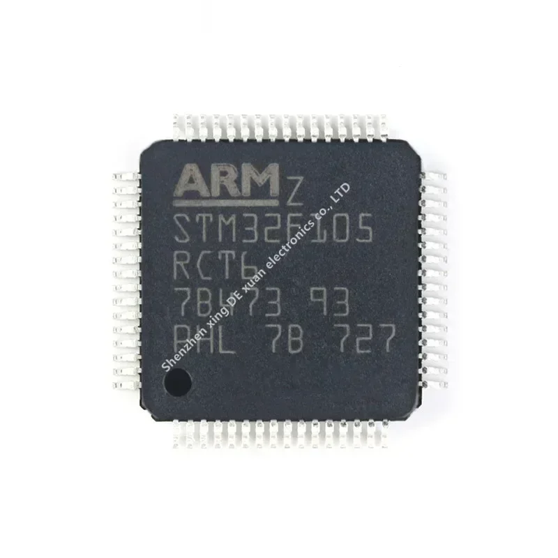 Original STM32F105RCT6 LQFP-64 ARM Cortex-M3 32-bit microcontroller MCU Integrated circuit IC
