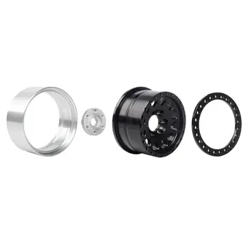 INJORA 4件CNC鋁合金1.9吋防脫圈輪轂,適用於1/10遙控攀爬車,型號包括Axial SCX10、90046、AXI03007、TRX4、VS4-10、Redcat Gen8等。 10 最佳銷售 履帶輪 - №4