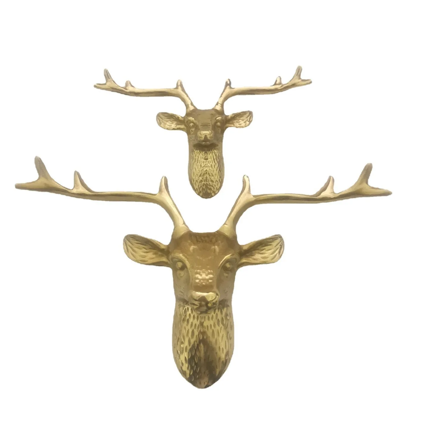 

Elk Head Copper Home Decoration Wardrobe Cabinet Door Handles Brass Deer Head Hook Hanger Rack Wall Mount Furniture Hardware