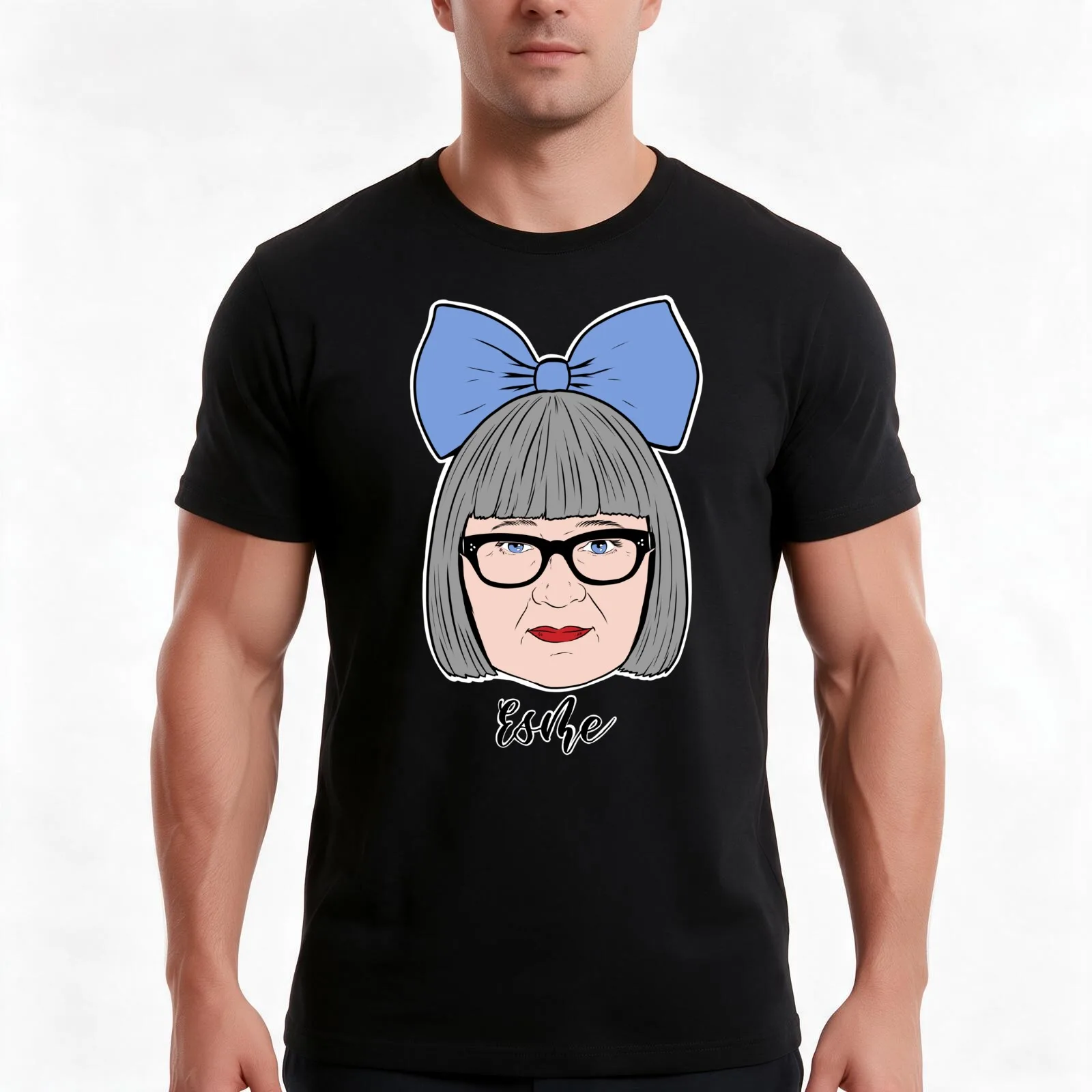Sewing Bee Unpicked - Esme (full colour) T-Shirt, Summer Casual Cotton Tee, Oversized Streetwear Tops, Vintage Graphic Print