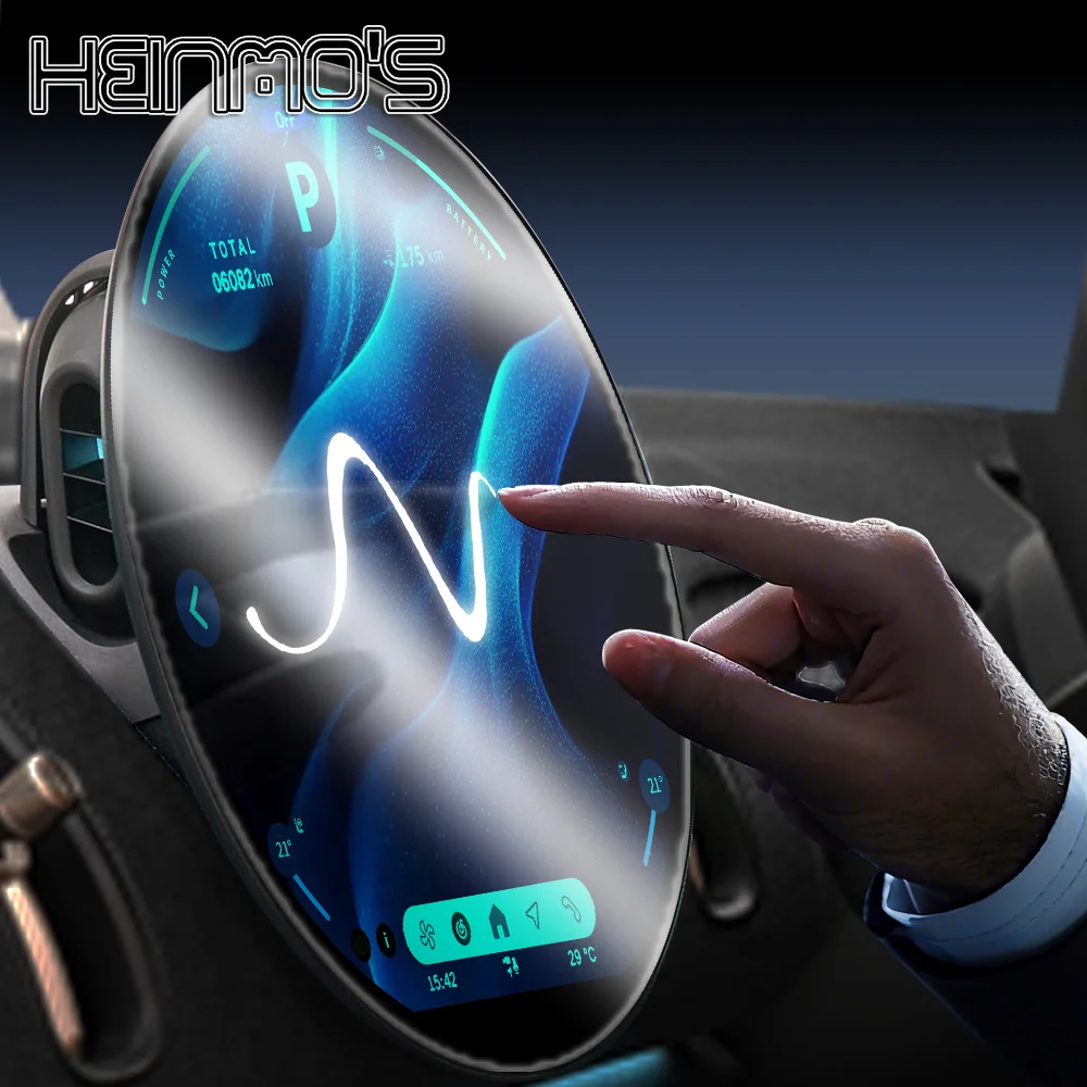 Compatible Wth MINI Cooper F65 F66 F67 2018-2021 2022 2023 Car Tempered Glass Protective GPS Navigation Screen Protector