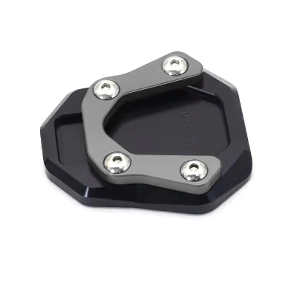 Motocicleta Kickstand Side Stand Extensão Pad, Ampliar Pé Side Suporte Plate, Ampliar, QJMOTOR QJ650 SVT650