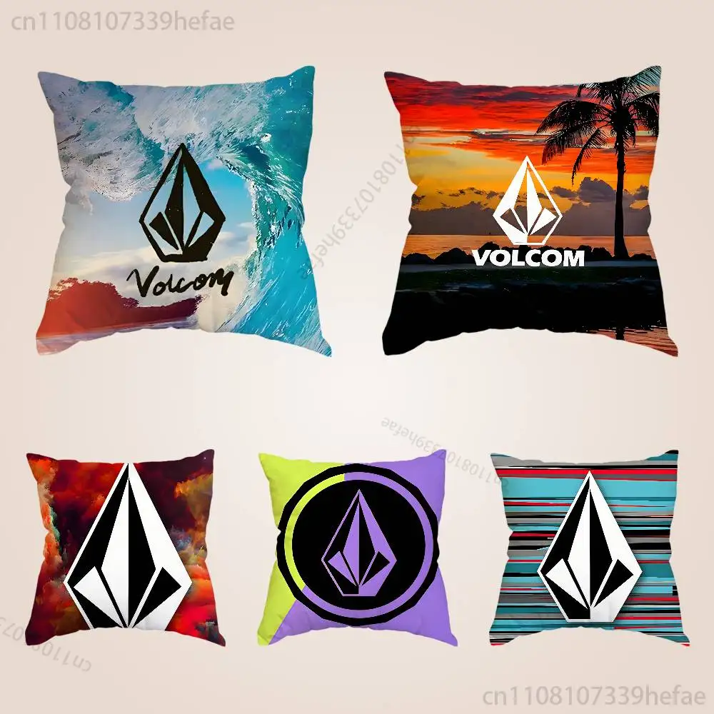 

V-VOLCOM-S Sport Style Pillow Cases for Bedroom Living Room Sofa Home Decor Polyester Cushion Cover with Zipper