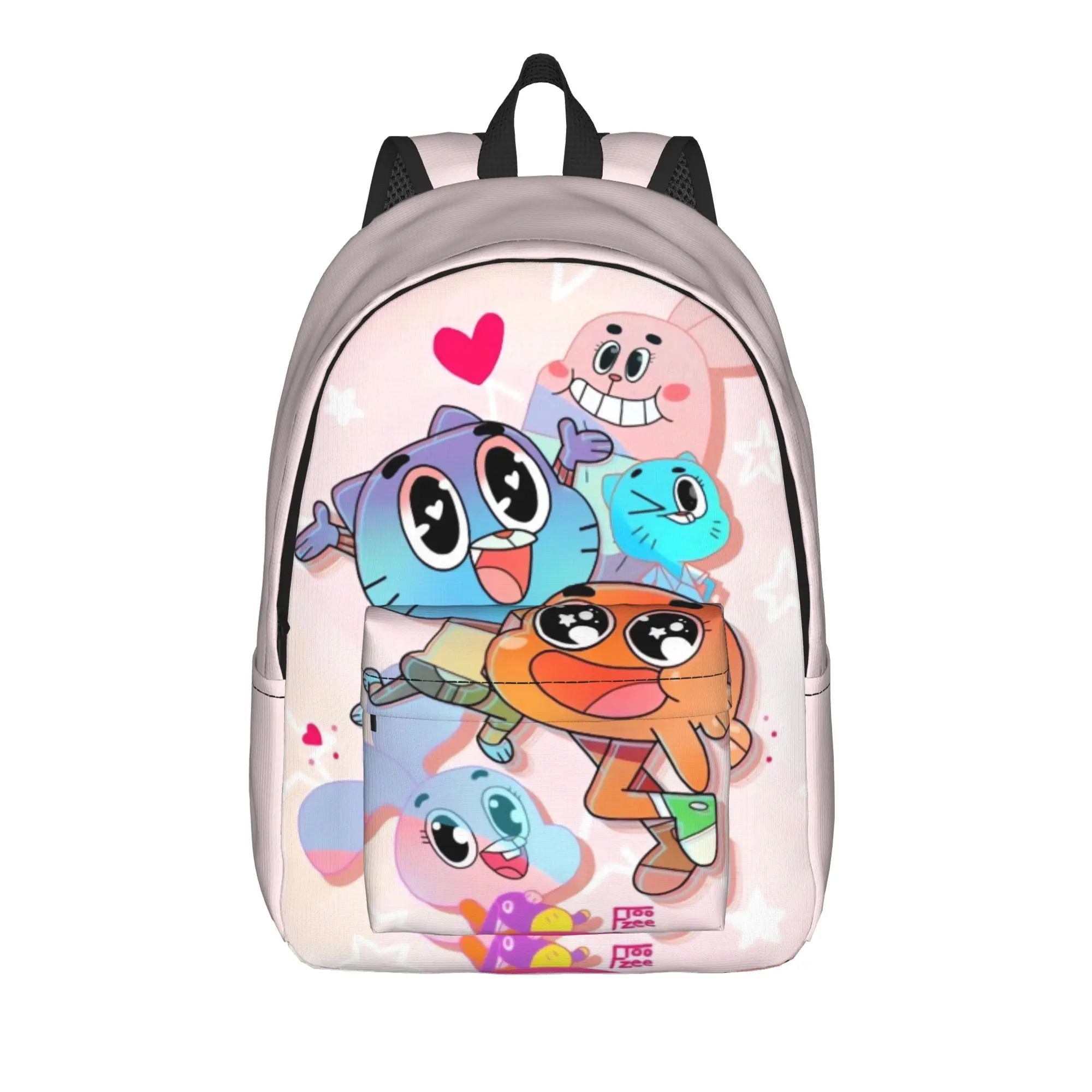 Gumball Gum Ball Watterson Amazing Cartoon Backpack Student Unisex  Durable Backpacks Polyester School Bags Travel Rucksack
