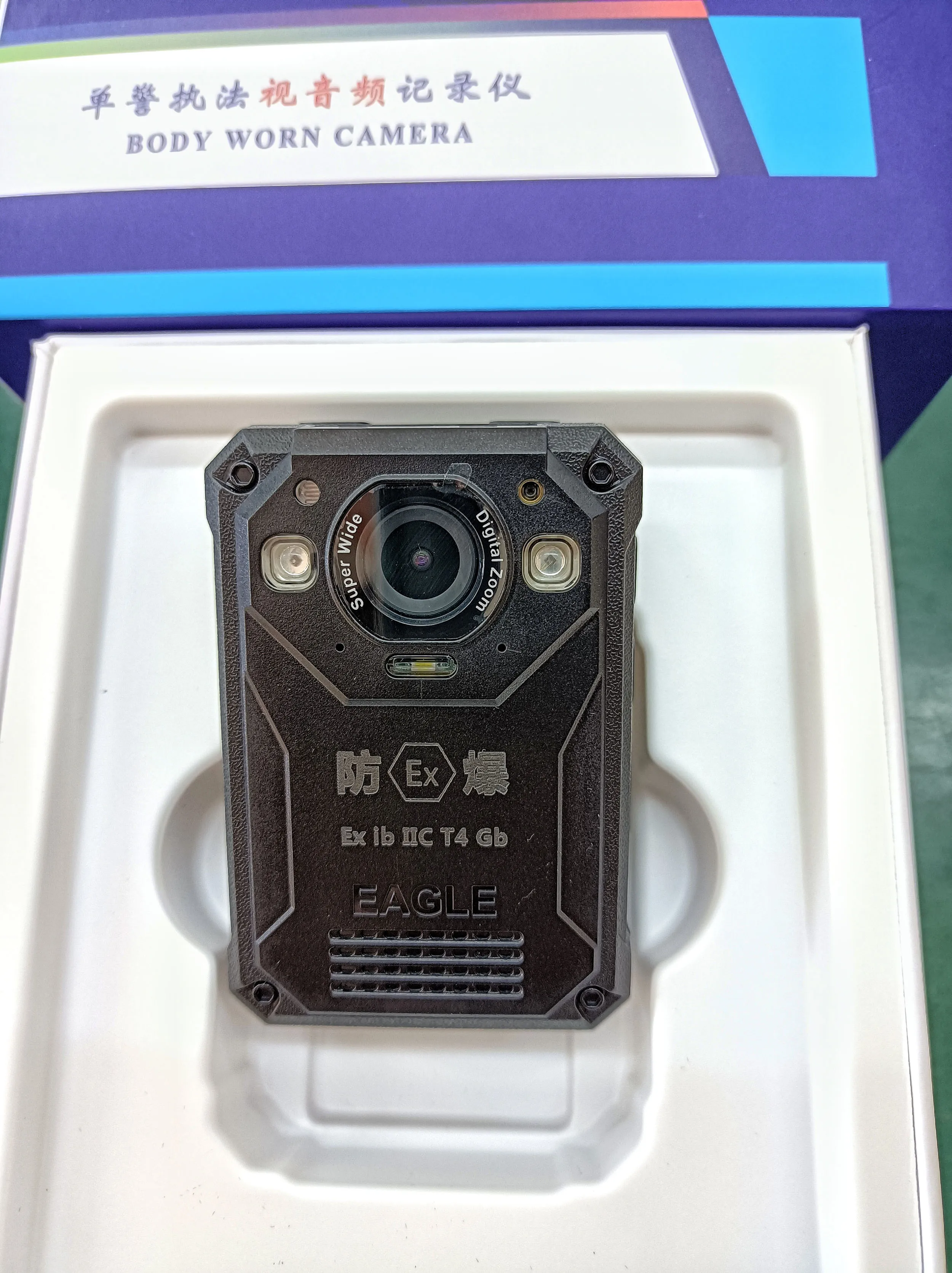 Kamera yang Dipakai di Tubuh IP68 Penglihatan Malam 1296P Tahan Ledakan Profesional