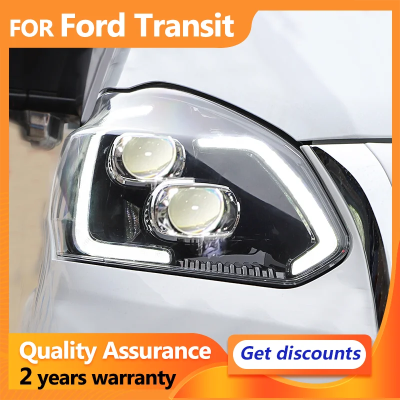 For Ford Tourneo Custom Transit full LED headlights 2016-2022 LED Dynamic turn signal Upgrade Bicofal Lens Headlights Assembly