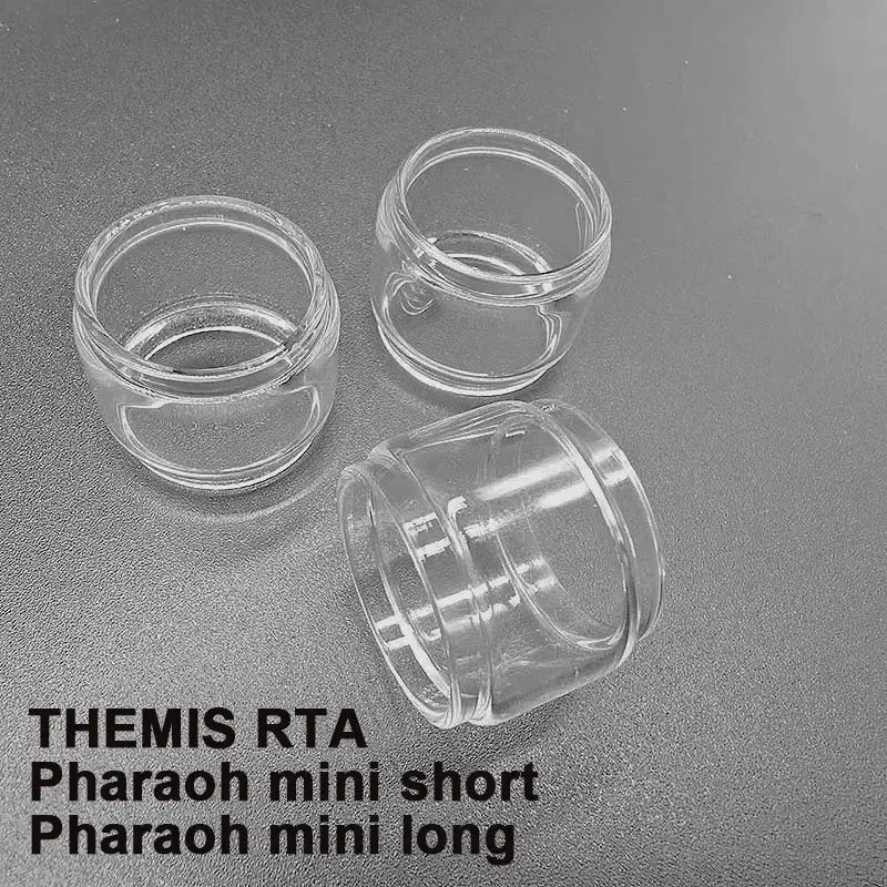 3 Pieces Bubble Glass Tank for THEMIS RTA Pharaoh Mini Short Pharaoh Mini Long Glass Tank Container