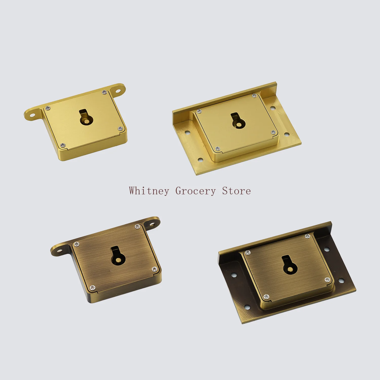 1PC Antique-style Drawer Lock Desk and Wine Cabinet Door Locks Square Brass Latch High-quality Furniture Hardware Supplies