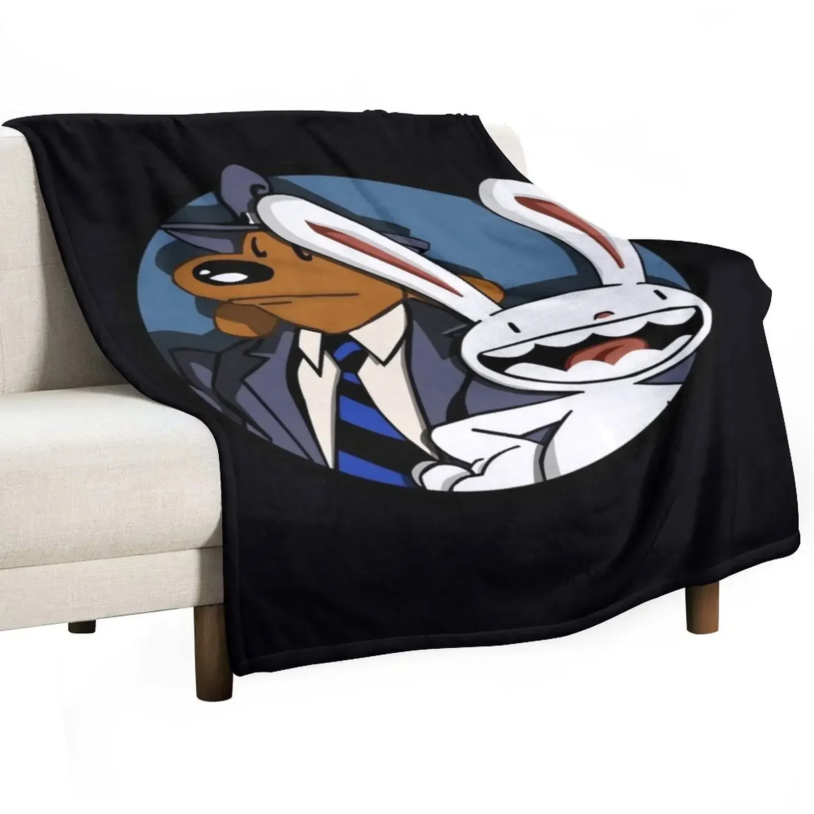 

Sam and Max \t Throw Blanket Flannel Fabric Custom Summer Blankets