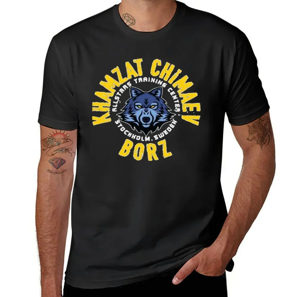 Khamzat Borz Chimaev Kavkaz The Wolf Undefeated 10 T-shirt Harajuku Sport  Humor Graphic Tshirt Graphic Vintage Fitness USA Size