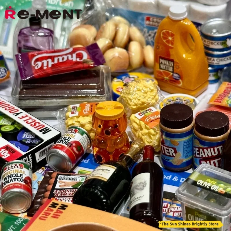 Re-ment-solo para miembros de escena en miniatura, tienda de descuento, Cow'S Mart Hipster, caja ciega, regalo ornamental, nuevo