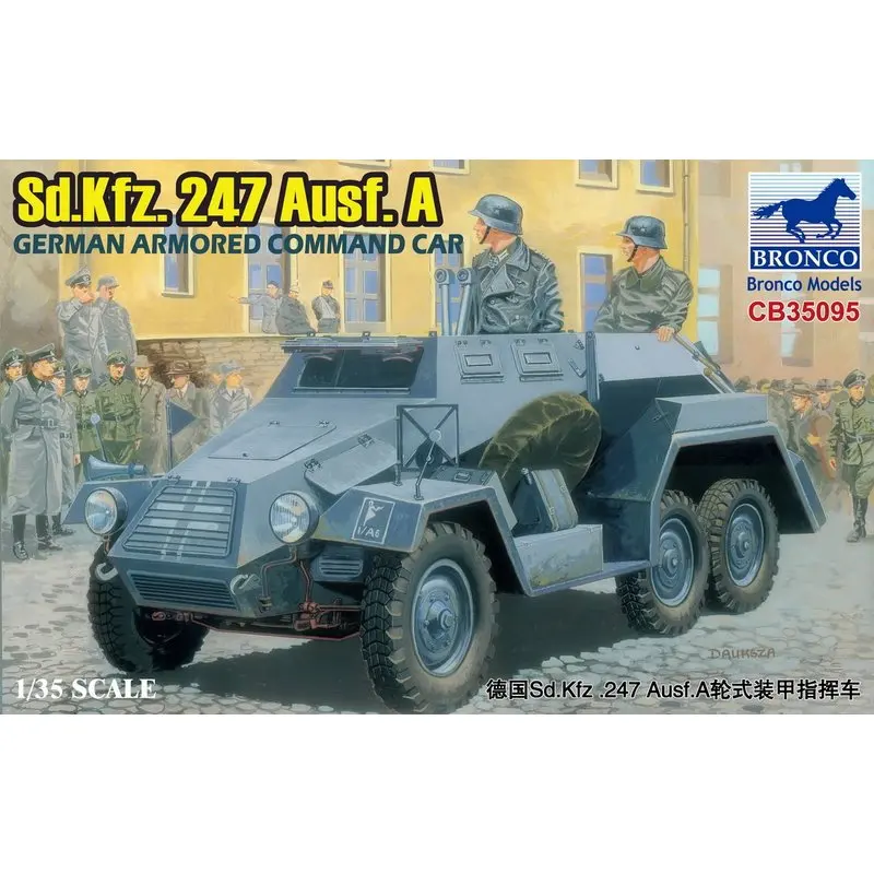 

BRONCO CB35095 1/35 German Sd.kfz.247 Ausf. A Armored Command Car - Scale Assemble Model Kit