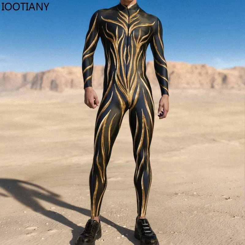 بدلة كوسبلاي مثيرة للعضلات مطبوعة ثلاثية الأبعاد لحفلات العطلات للرجال بدلة قوس قزح للهالوين بدلة زنتاي لركوب الدراجات s؛ 3'c، 5.y؛ 8'v، #5