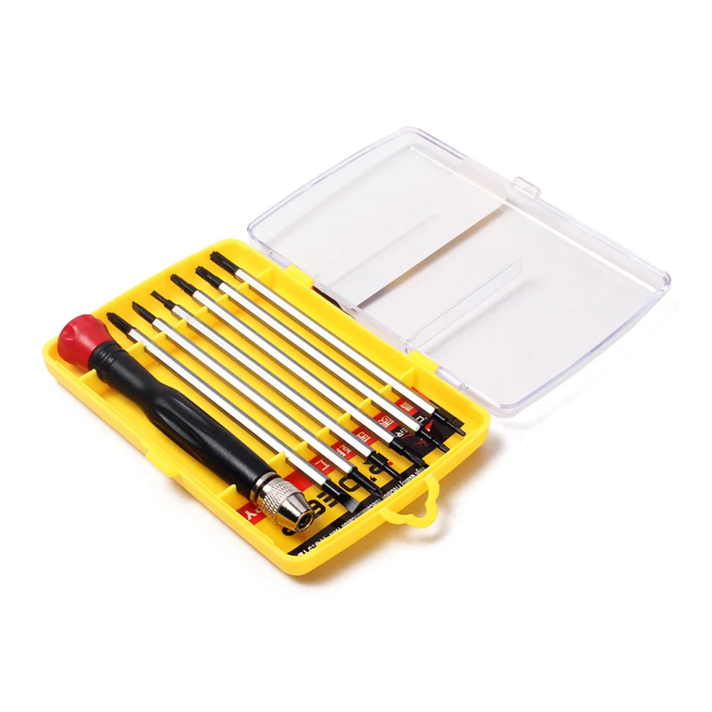 

7 in 1 Precision Multifunction Small Screwdriver Set Plastic Handle Compact Repair Tool for Clock Watches Laptop