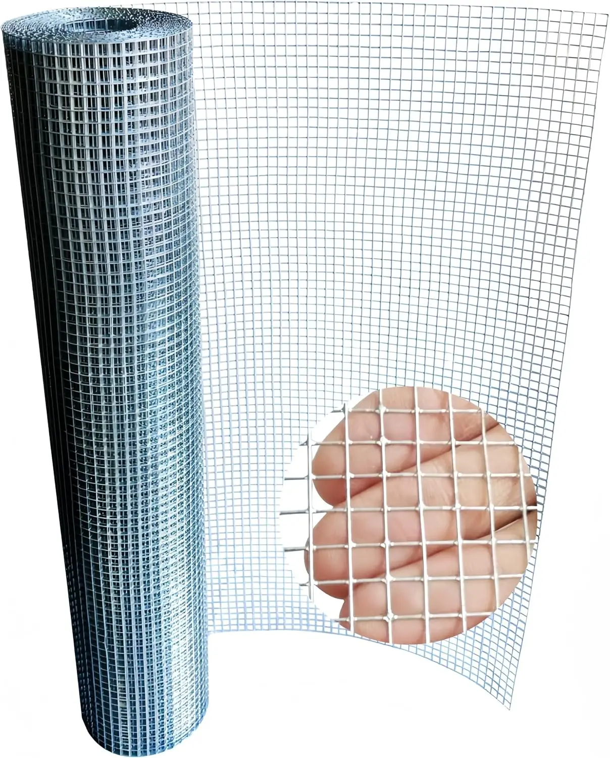 

1/4" 23 Gauge Hardware Cloth 24" x 35ft Welded Wire Mesh, Hot-Dip Galvanized Heavy Duty Chicken Wire for Garden Fencing, Animal