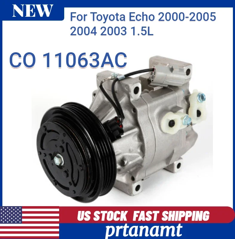 For 2007-2012 Toyota Echo 2000 L Co 11063Ac Air Conditioner Compressor A/C Clutch Car Accessories