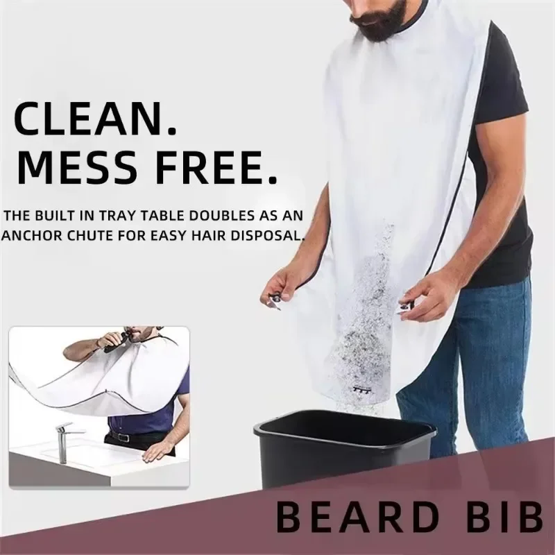 

Shaving Apron for Man Beard Shaving Adult Shaver Cleaning Apron for Shaving and Hair Cutting That Can Be Attached To The Mirror