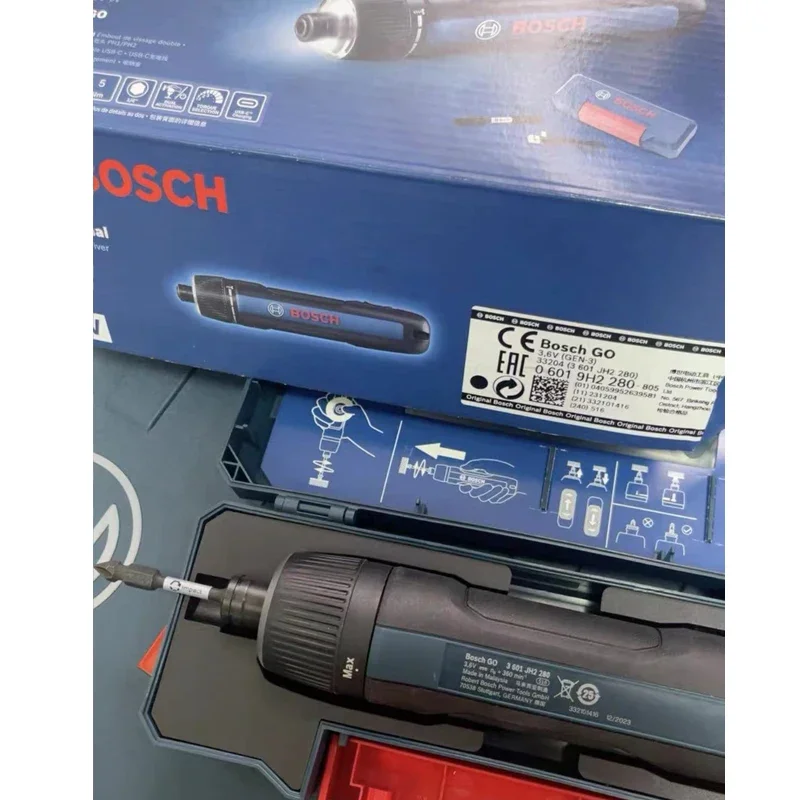 BOSCH GO 3 Cordless Screwdriver 3.6V Lithium-ion Battery Rechargeable Cordless Drill with Box Bosch go3 Professional Tool