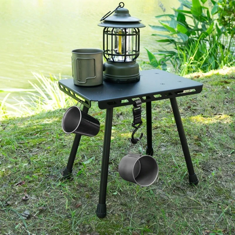 

Camping Portable Tactical Stool Multifunctional Aluminum Alloy Pony Stool Outdoor Folding Fishing Picnic Plate Stool