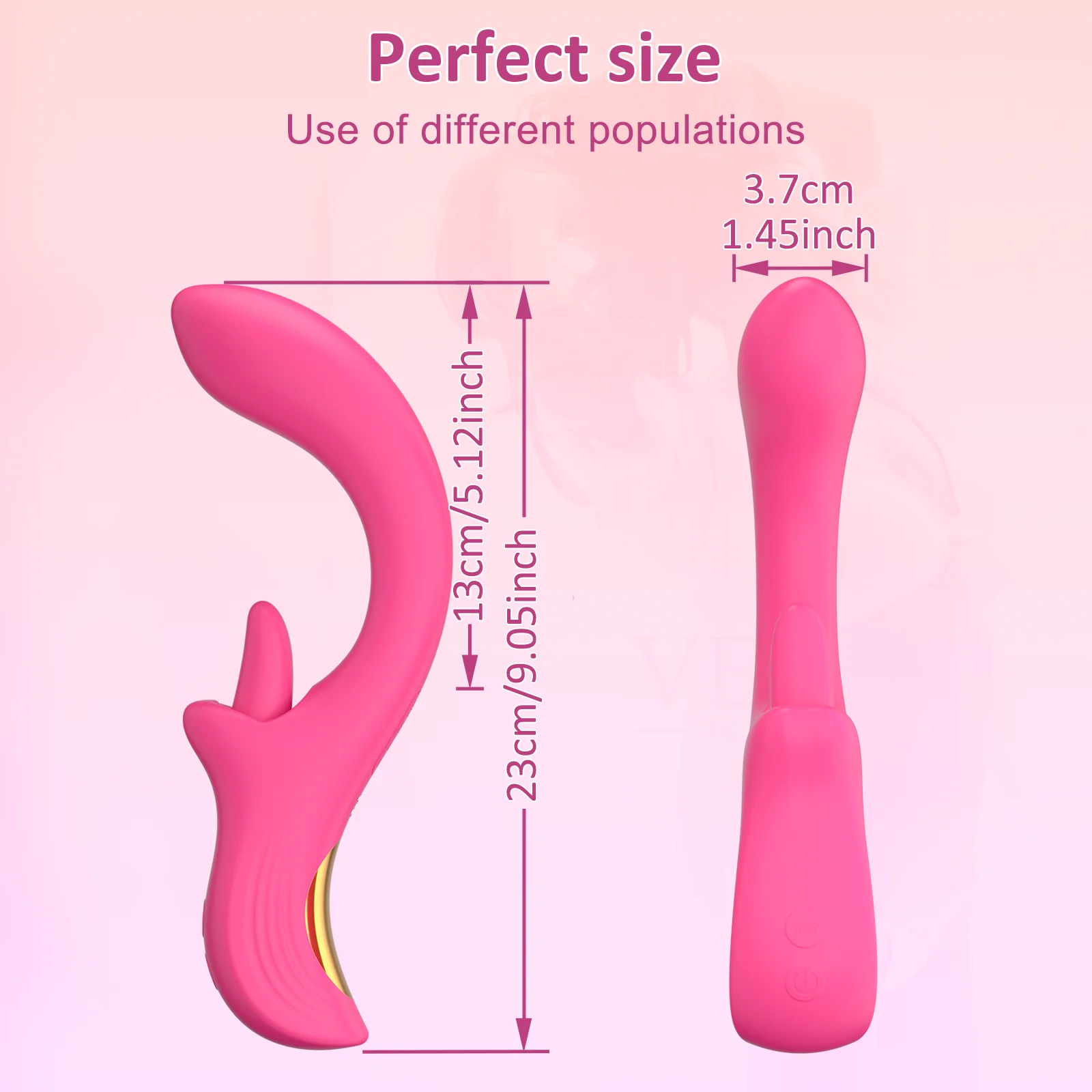 Powerful Clitoral Licking Dildo Vibrator Female Clitoris Stimulator U Shape G Spot Vagina Massager Adult Sex Toys for Women