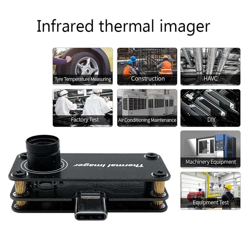 جهاز تصوير خارجي بالأشعة تحت الحمراء للهاتف، كاميرا تصوير حراري صغيرة للهاتف المحمول الذي يعمل بنظام Android