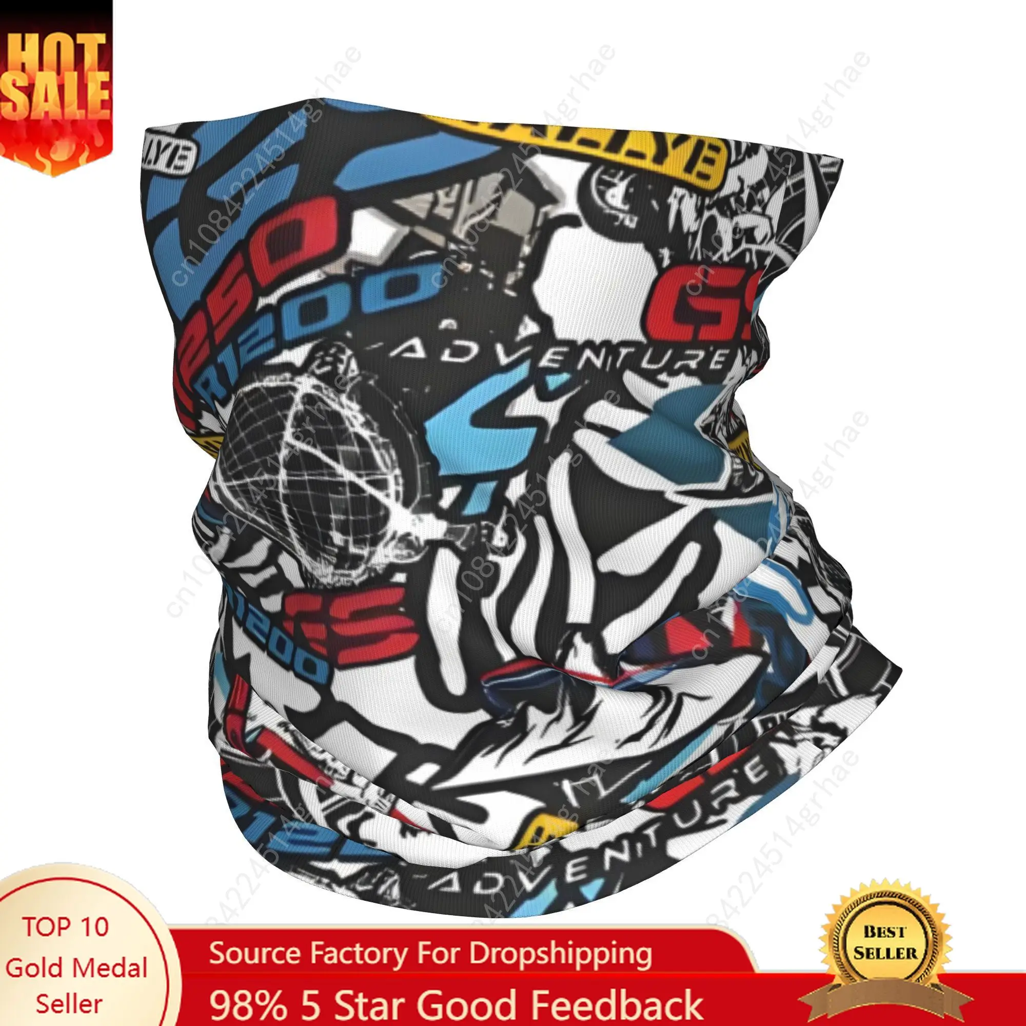 

Custom GS Racing Moto Bandana Neck Warmer Women Men Winter Ski Tube Scarf Gaiter Hot Face Cover