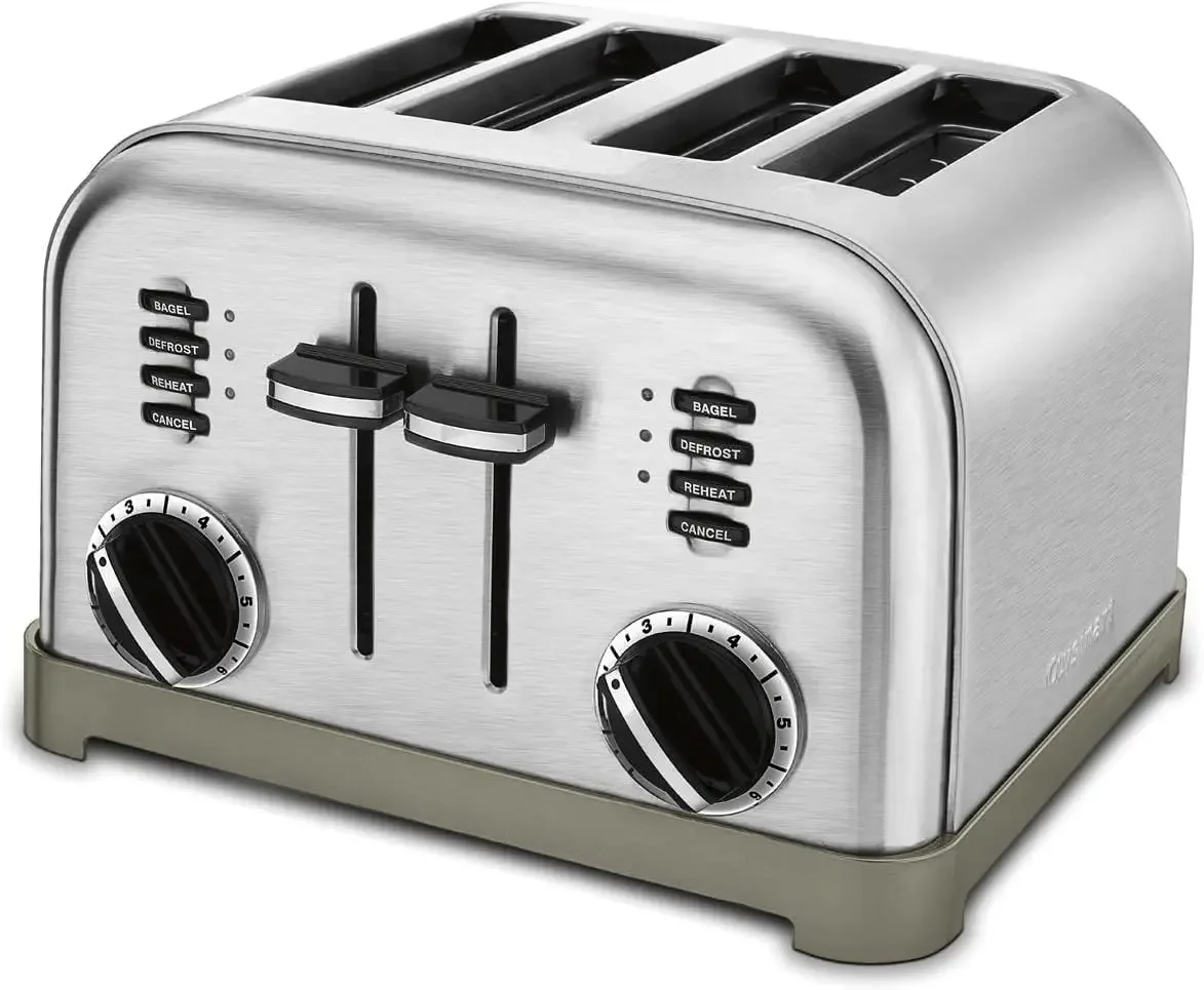 NEW 4 Slice Toaster Oven, Brushed Stainless, CPT-180P1