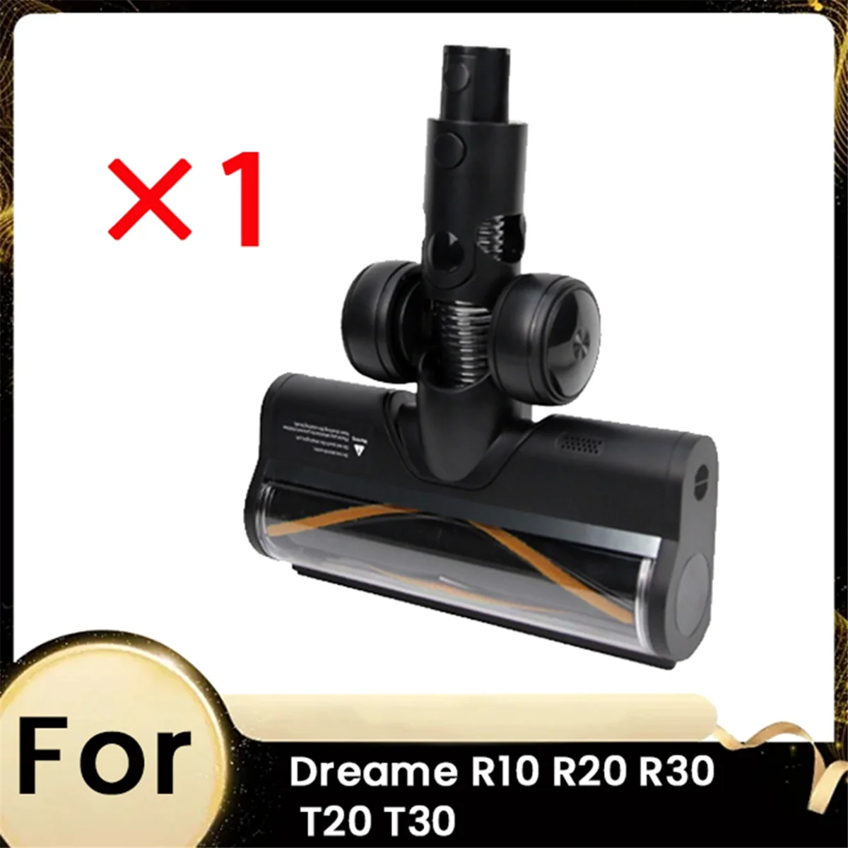 

-NEW For Dreame R10 R20 R30 T20 T30 Vacuum Cleaner Attachment Soft Roller Brush Head for Wooden Floor Ceramic Tile Marble B