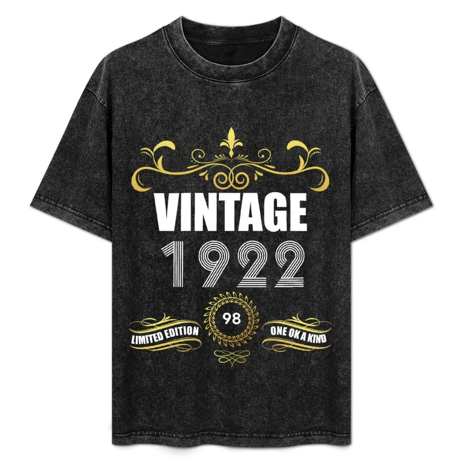 

98th Birthday Gift Gold Vintage 1922 Aged Perfectly T-Shirt clothes topping funny t shirts for men