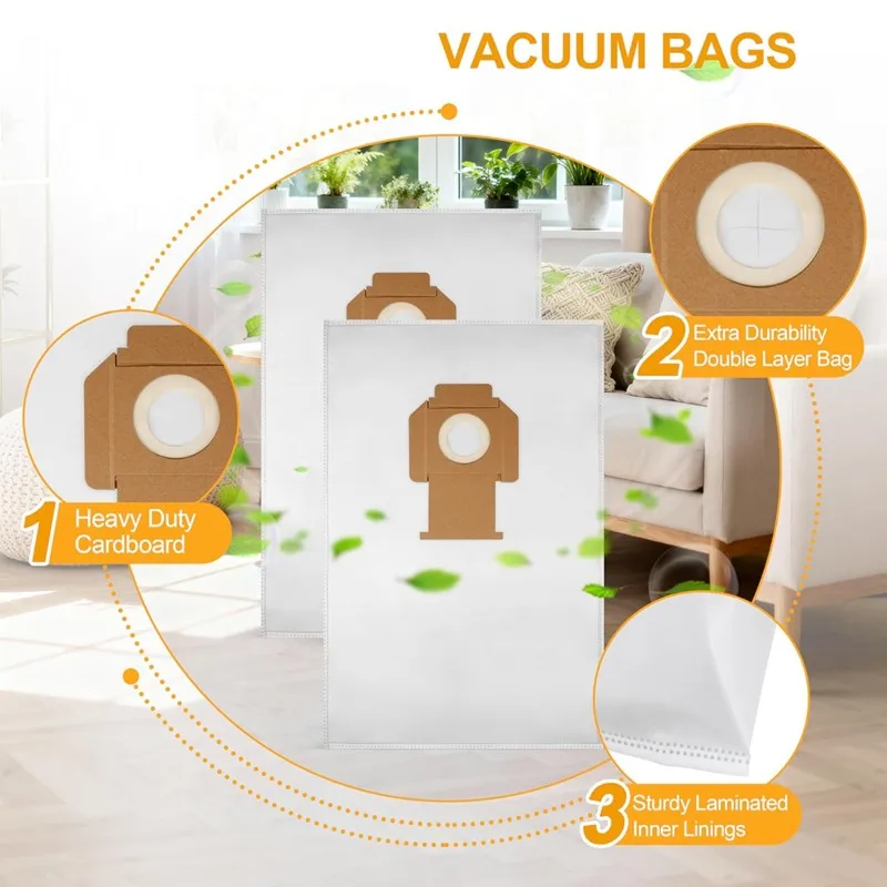 

A55X-12PCS DWV9402 Мешки для сбора пыли для пылесоса, сменные, нетканые