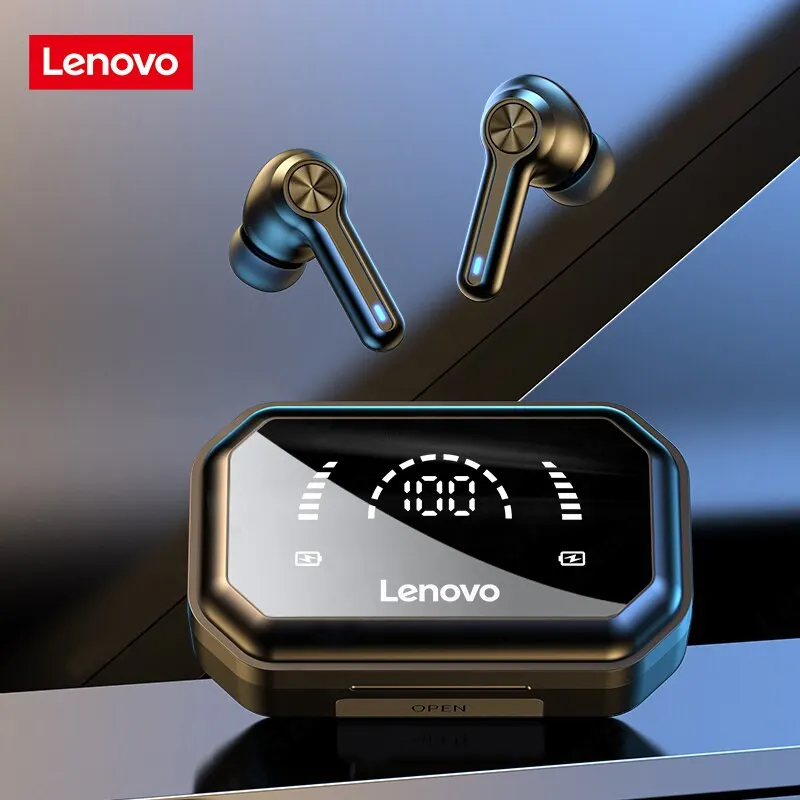 Lenovo-LP3 Pro fones de ouvido sem fio com display HIFI, fones de ouvido, fones de ouvido, fones de ouvido, música, TWS, Bluetooth 5.0, bateria 1200mAh