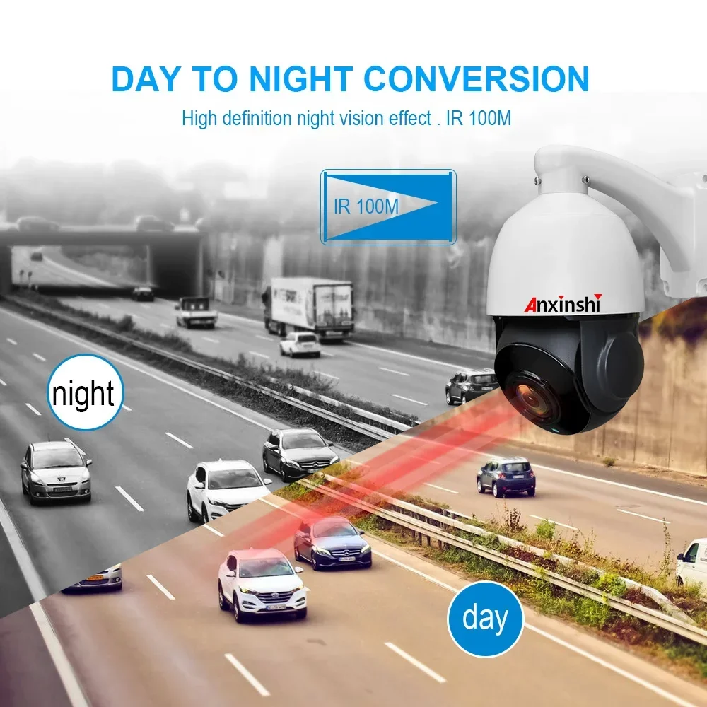 رخيصة 5MP AHD تتبع السيارات كاميرا CCTV PTZ #4