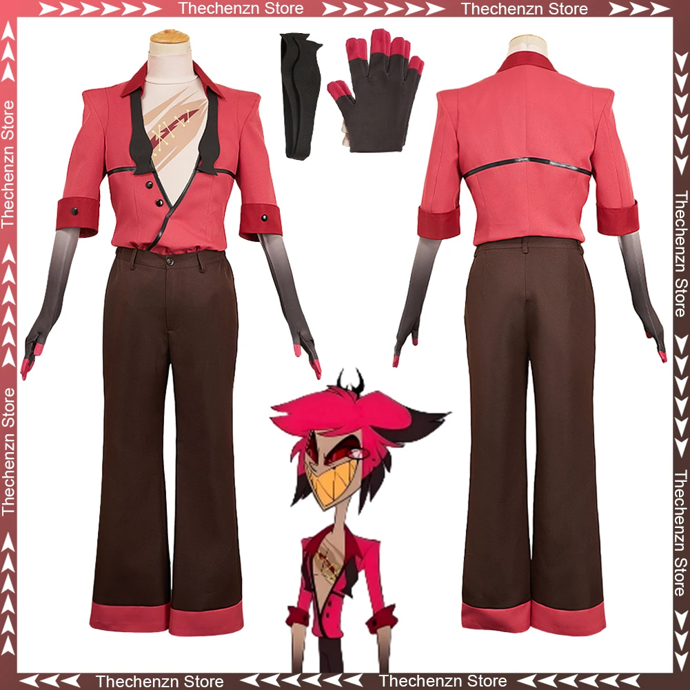 Fancy Dress S2 Alastor Cosplay For Men Scar Printed Clothing 2025 TV Hell Hotel Costume Halloween Man Fantasia Party Outfits