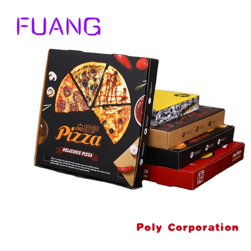 Paling Populer barang Cina pasar yiwu kotak grosir Pizza desain kustom dicetak kotak Pizza karton bergelombang