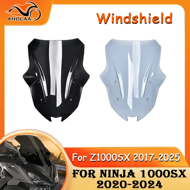 

Z1000 Ninja 1000 SX Motorcycle Front Windscreen Windshield Accessories For Kawasaki Z1000SX 2017-2025 Ninja 1000SX 2020-2024