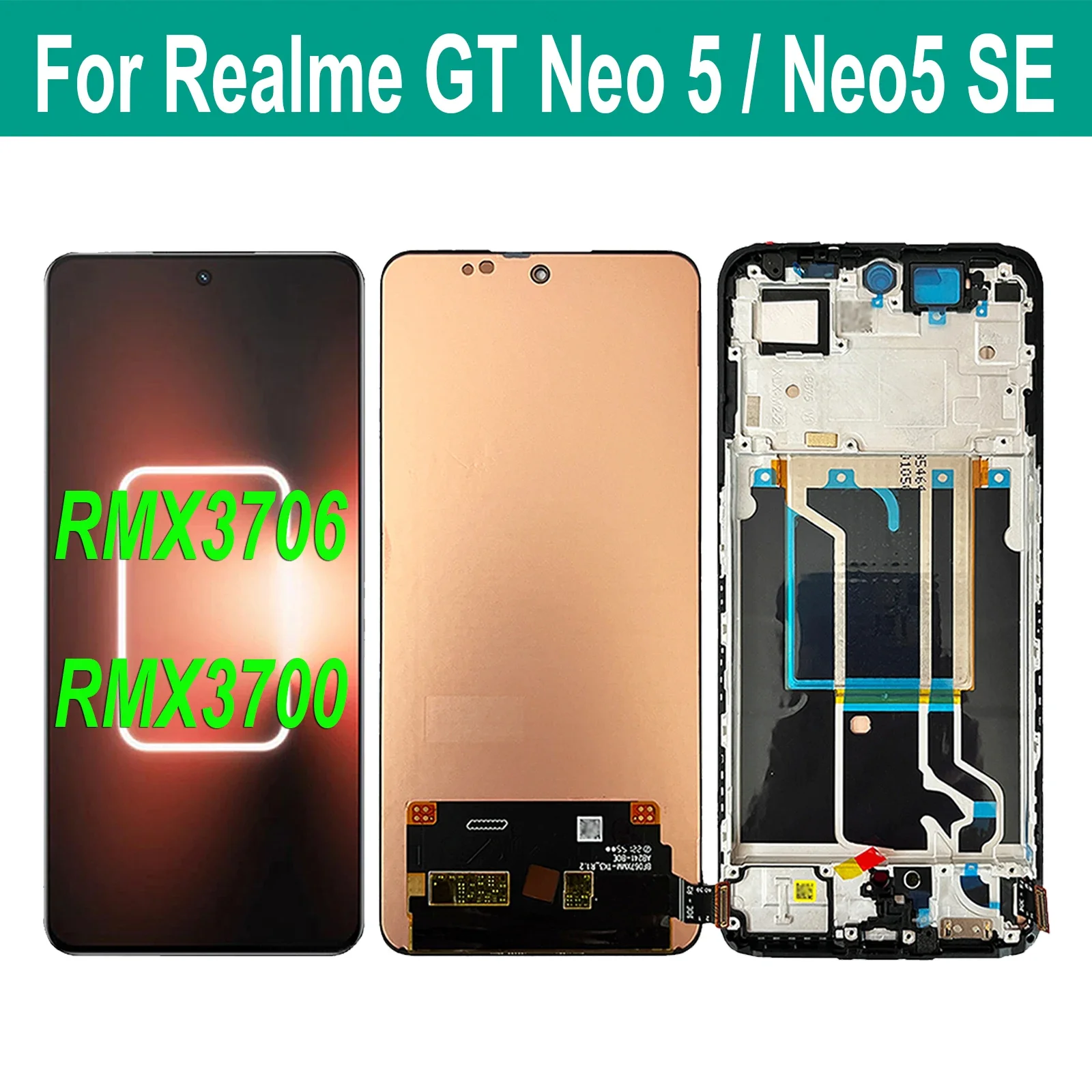 

AMOLED For Realme GT Neo 5 Neo5 SE RMX3700 RMX3706 LCD Display Touch Screen Digitizer Assembly For Realme GT Neo 5SE LCD