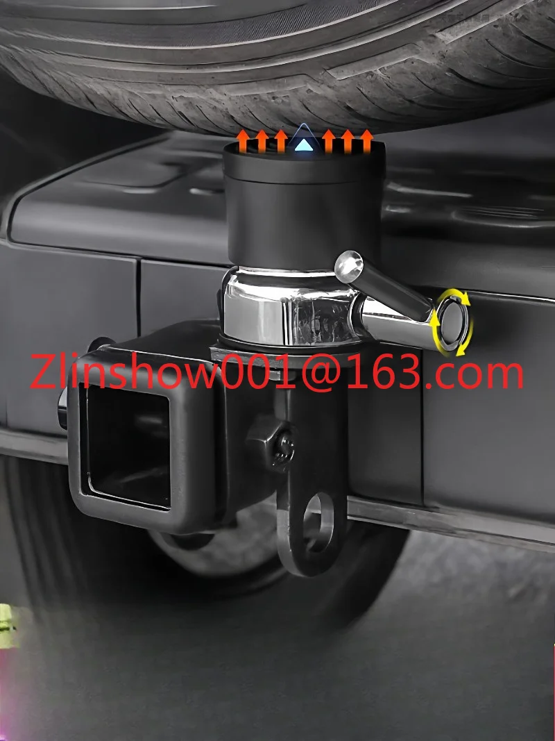 300 square mouth top tire rear bar trailer hook hi4t anti-collision hook to prevent the spare tire tailgate from sinking