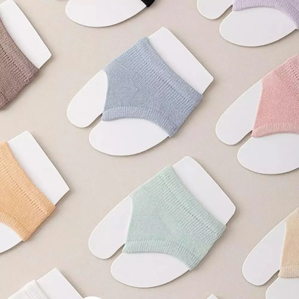 

New Casual High Heels Forefoot Pad Socks Cotton Solid Color Flip-flop Toe Socks High Elasticity Breathable Ankle Socks