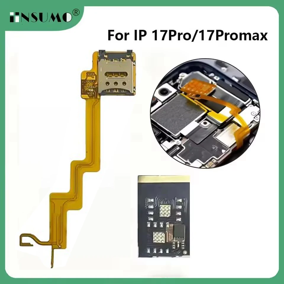 3Set For 17pro 17promax US Version ESlM Conversion To Dual SlM Card Built-in MEP Integration Solution Support Super Snow IC