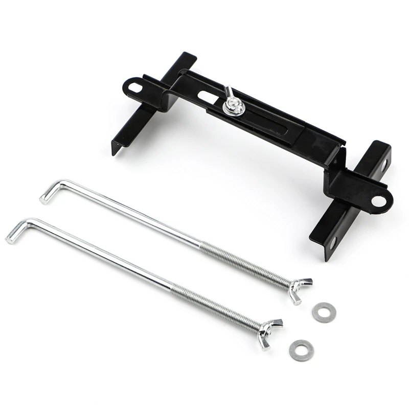 7-7/8'' 3in1 L-Bolt Style Adjustable Crossbar Battery Hold Down Bracket Holder Car SUV Rack