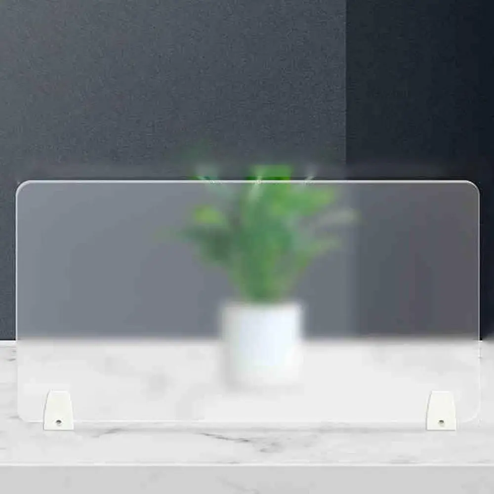 

Офисная акриловая настольная перегородка для снижения шума и конфиденциальности, прозрачная, 120 см x 30 см