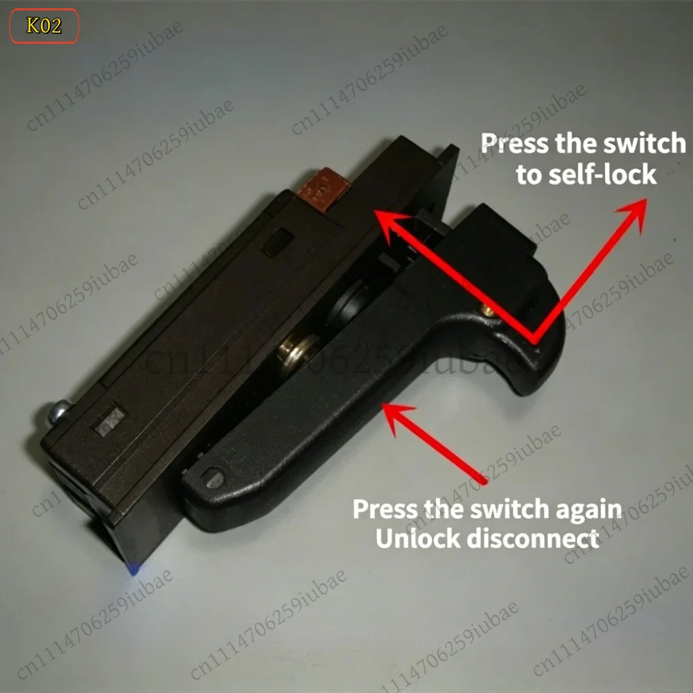 LD_TH 16A Self-Locking Switch for Angle Grinder Polisher Power Tool, High Current Spring Press Switch, Replacement Parts